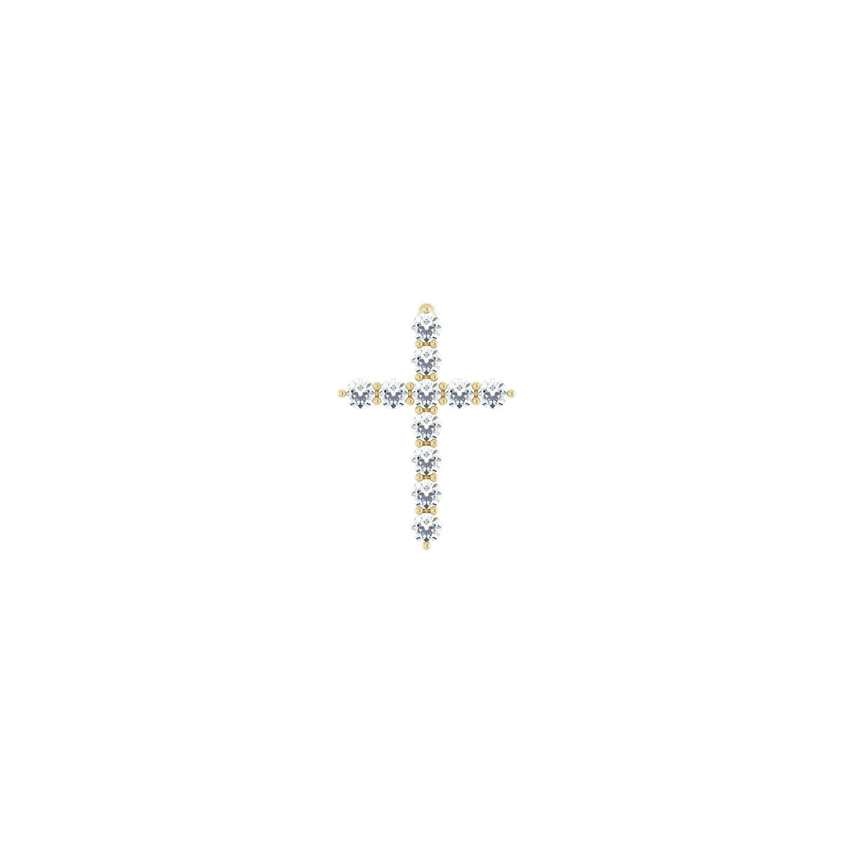1/4 CTW Natural Diamond Cross Pendant