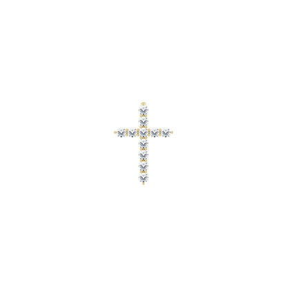 1/4 CTW Natural Diamond Cross Pendant