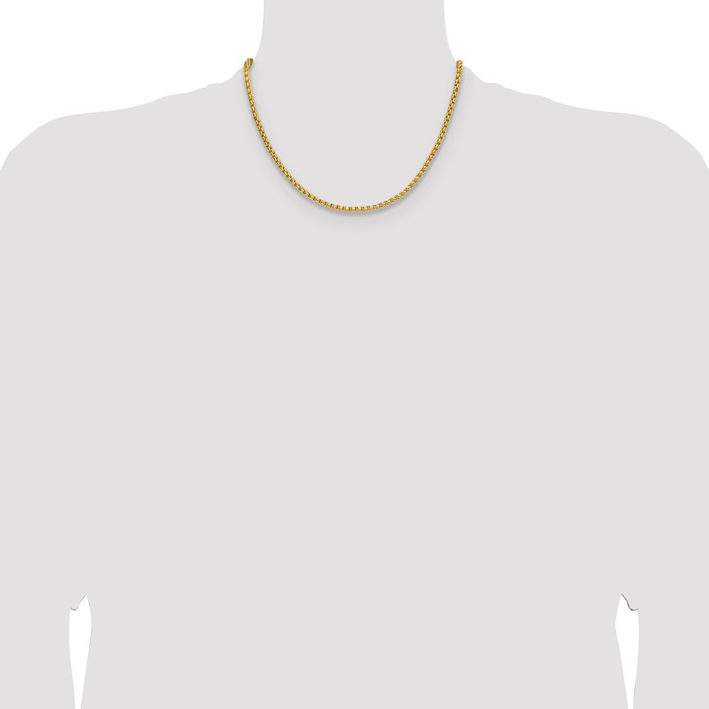 3.7mm Semi-Solid D/C Round Box Chain