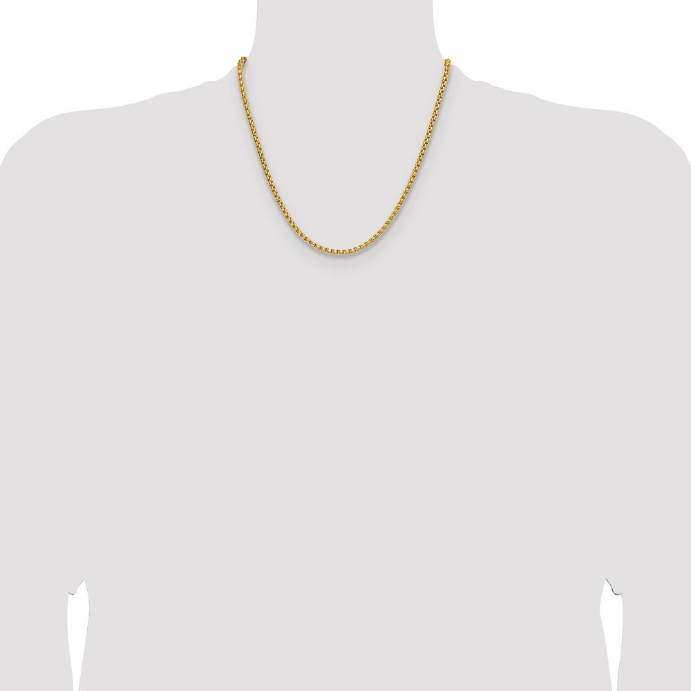 3.7mm Semi-Solid D/C Round Box Chain