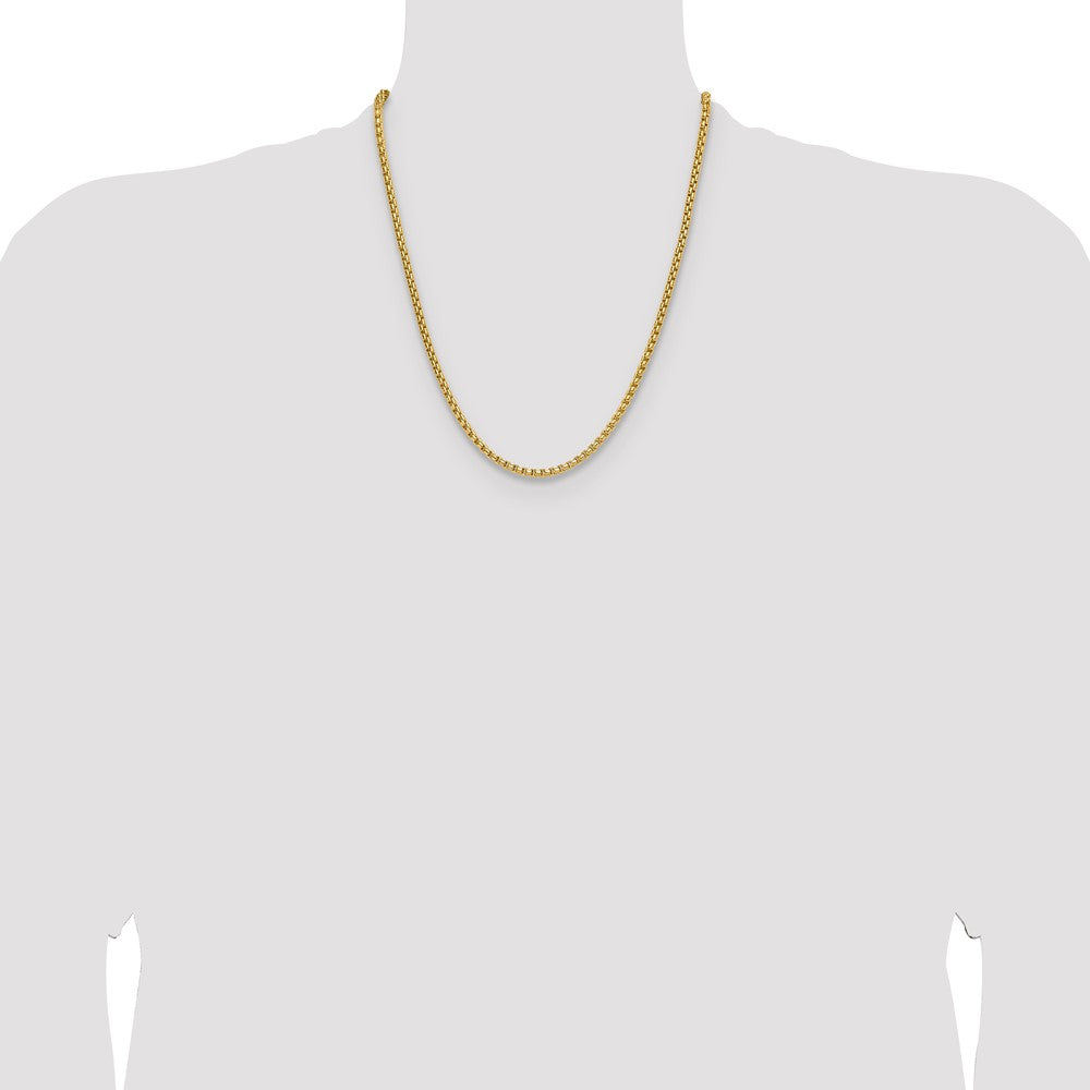 3.7mm Semi-Solid D/C Round Box Chain