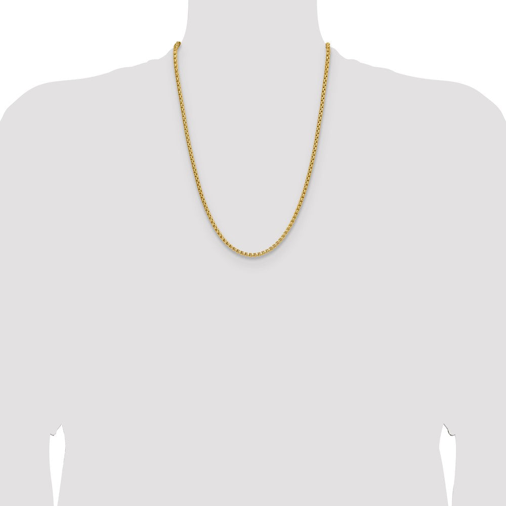 3.7mm Semi-Solid D/C Round Box Chain