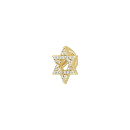 Natural Diamond Star of David Necklace or Pendant