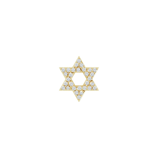 Natural Diamond Star of David Necklace or Pendant