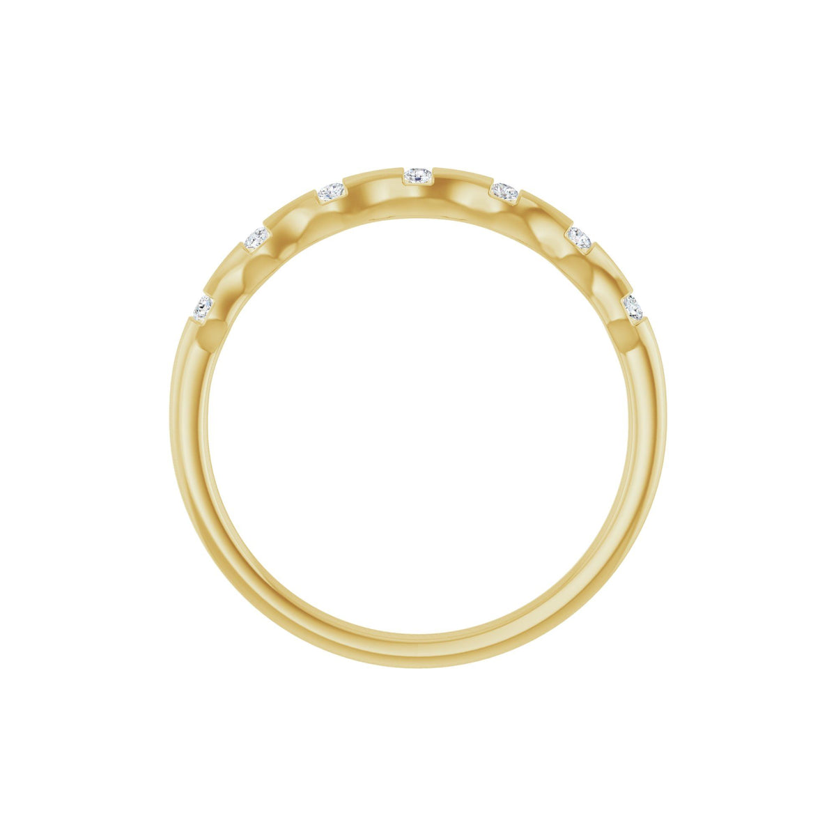 .06 CTW Natural Diamond Stackable Ring