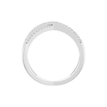 1/6 CTW Natural Diamond Criss-Cross Ring