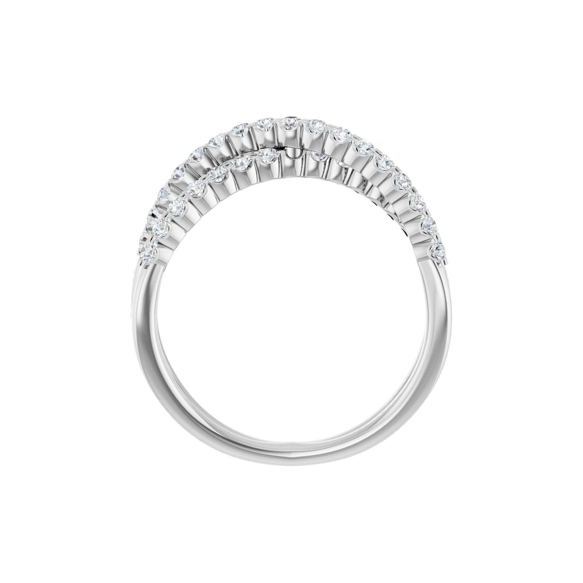 1/2 CTW Natural Diamond Criss-Cross Ring