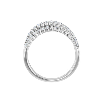 1/2 CTW Natural Diamond Criss-Cross Ring