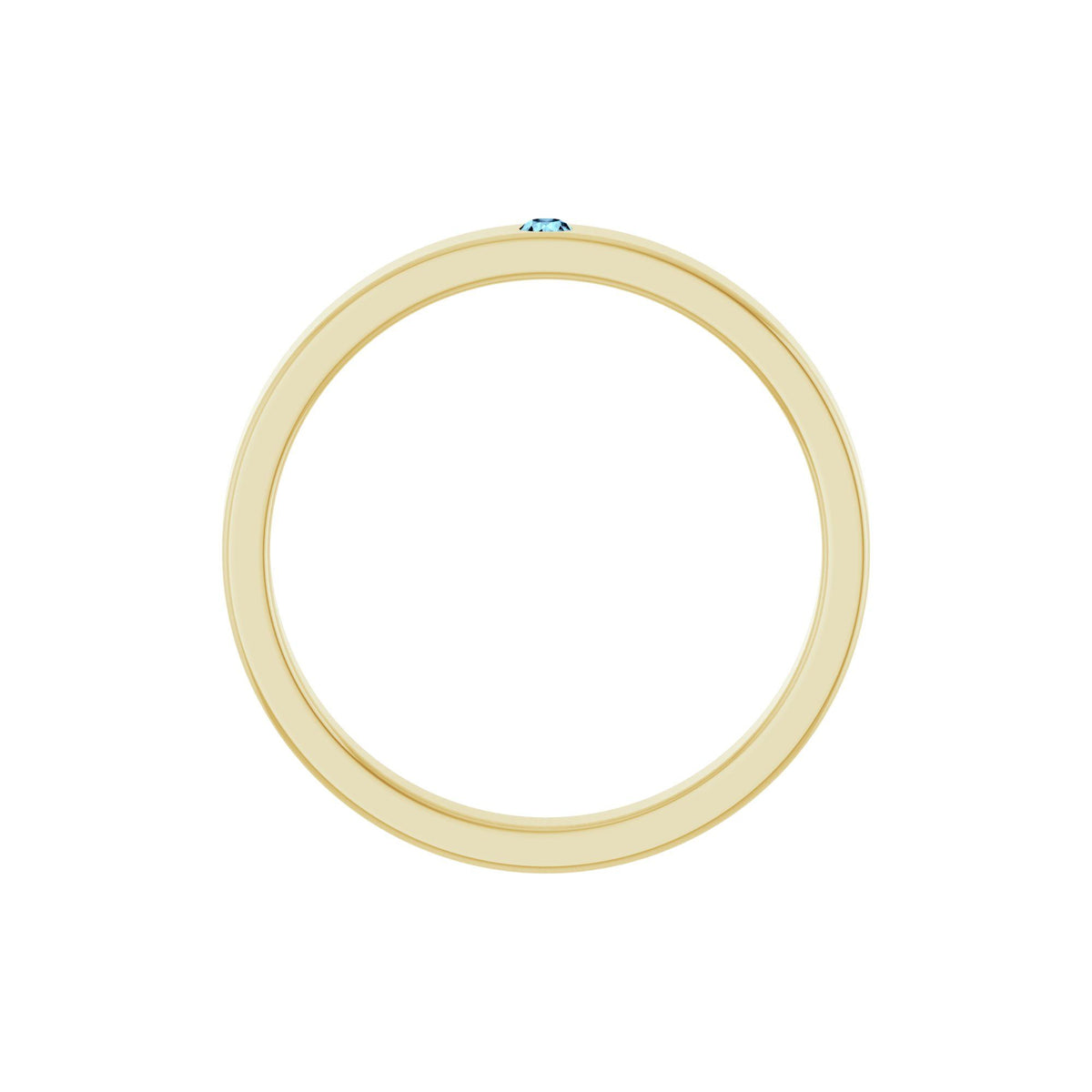 Natural Aquamarine Family Stackable Ring