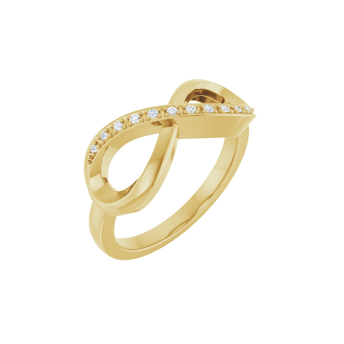 .05 CTW Natural Diamond Infinity-Inspired Ring