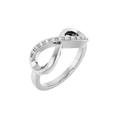 .05 CTW Natural Diamond Infinity-Inspired Ring