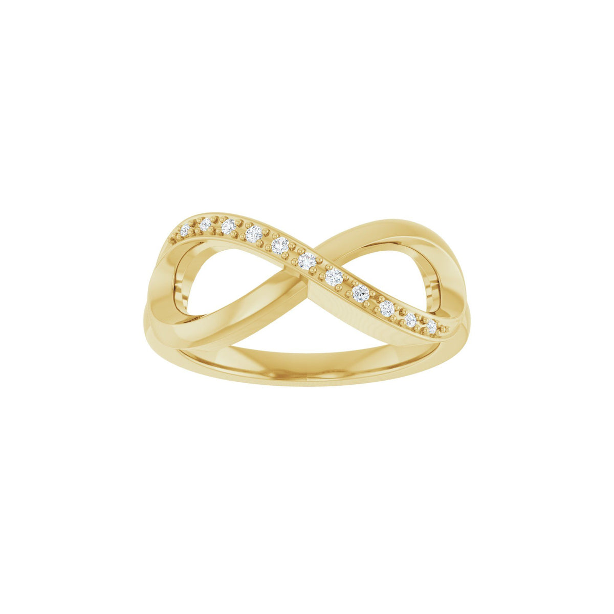.05 CTW Natural Diamond Infinity-Inspired Ring