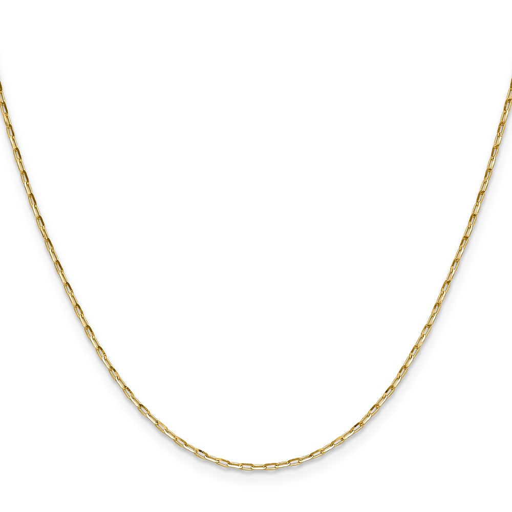 1.4mm D/C Open Long Link Cable Chain - Yellow Gold