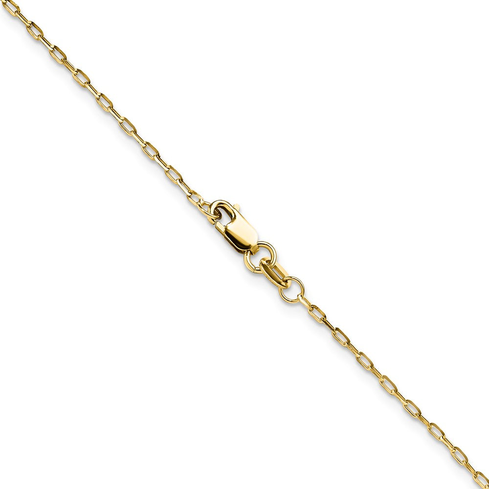 1.4mm D/C Open Long Link Cable Chain - Yellow Gold