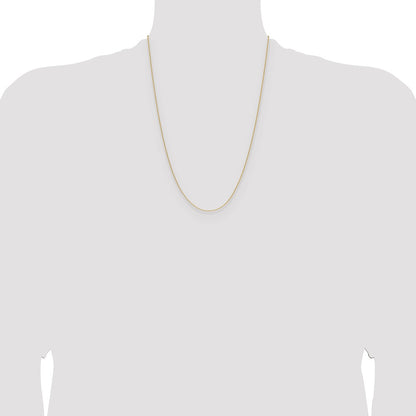 1mm D/C Oval Link Chain - Yellow Gold