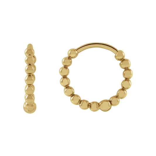 Beaded Hoop Earrings