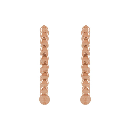 Beaded Hoop Earrings
