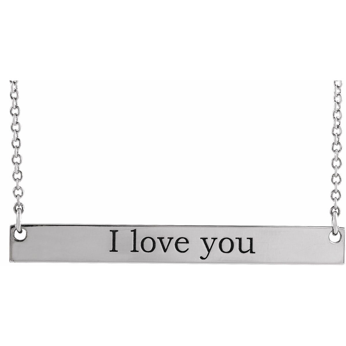 Engravable Bar 16" Necklace