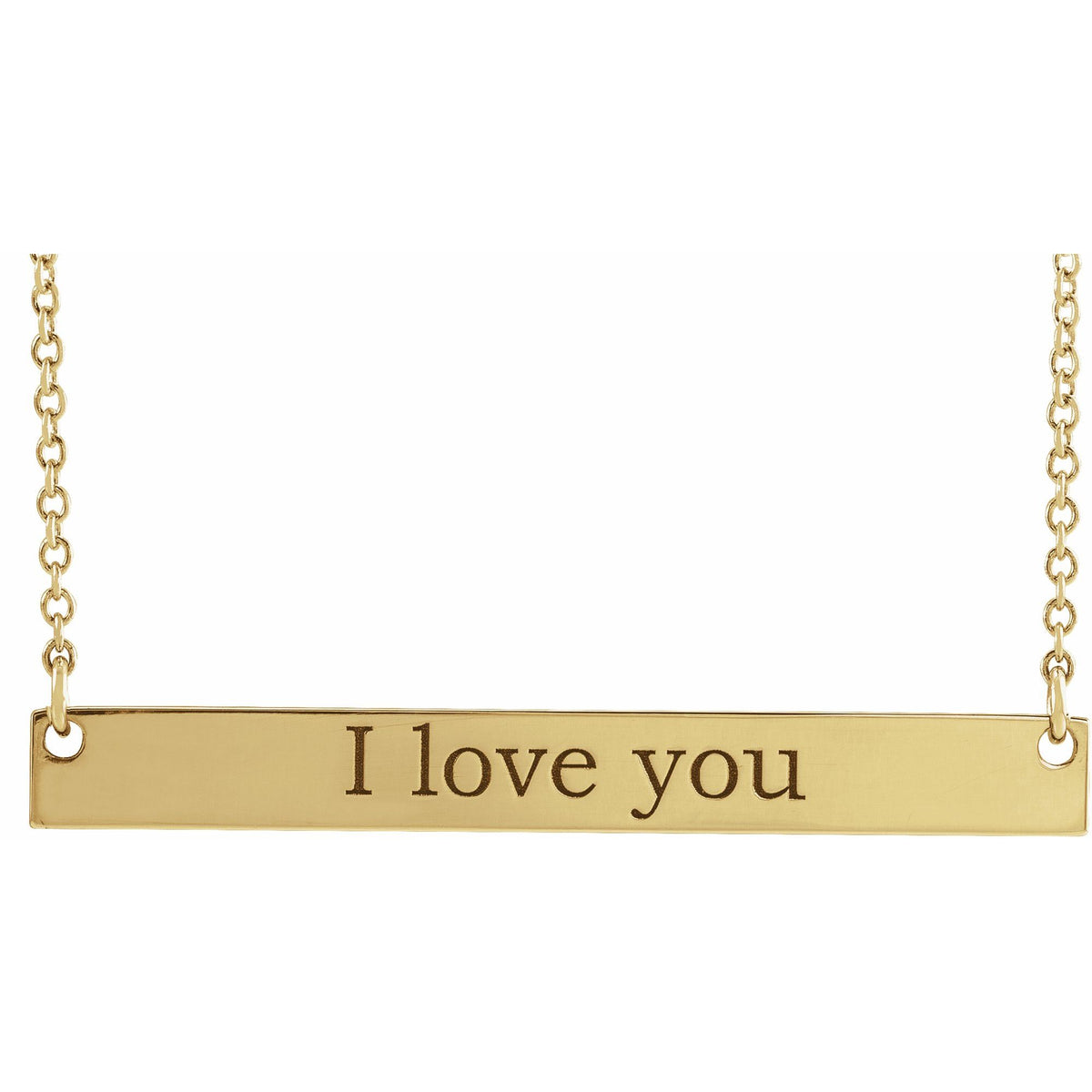 Engravable Bar 18" Necklace