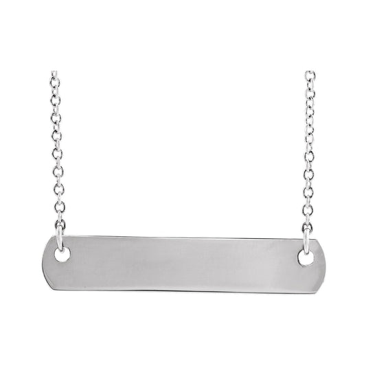 Engravable Bar 18" Necklace (26 x 4.7mm)