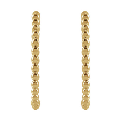 Beaded Hoop Earrings