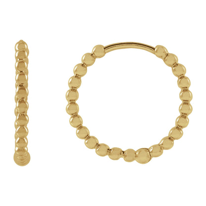 Beaded Hoop Earrings
