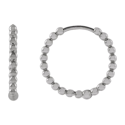 Beaded Hoop Earrings
