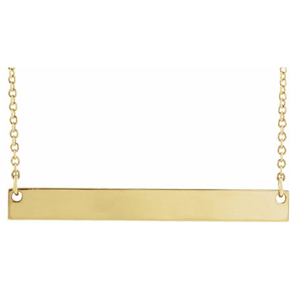 Engravable Bar 18" Necklace