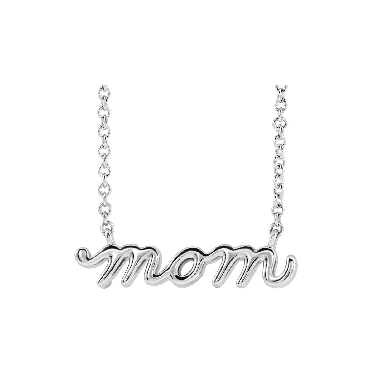 Petite Mom Script 18" Necklace