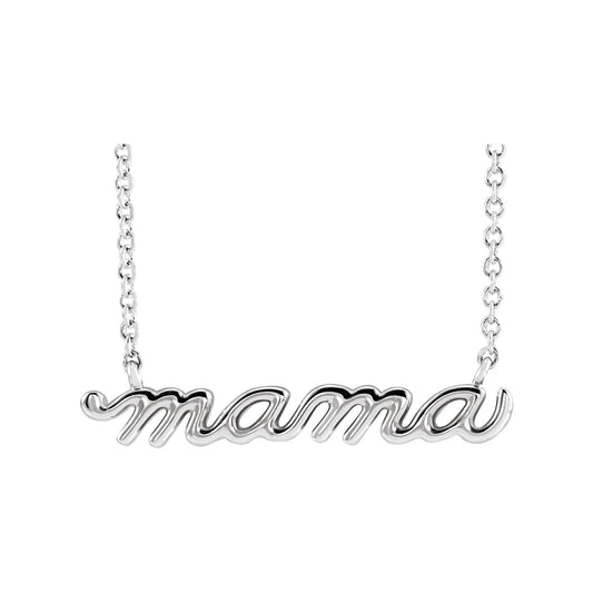 Petite Mama Script 18" Necklace