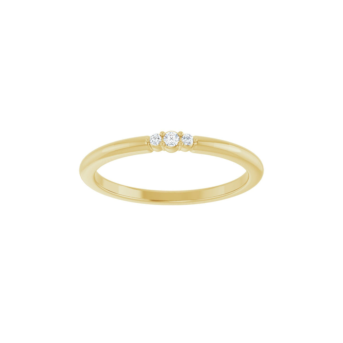 .03 CTW Natural Diamond Stackable Ring