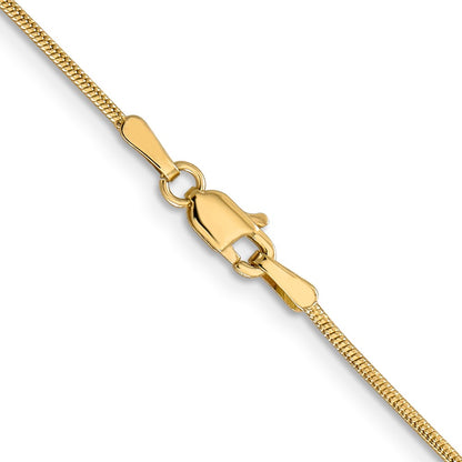 1mm Round Snake Chain - Yellow Gold