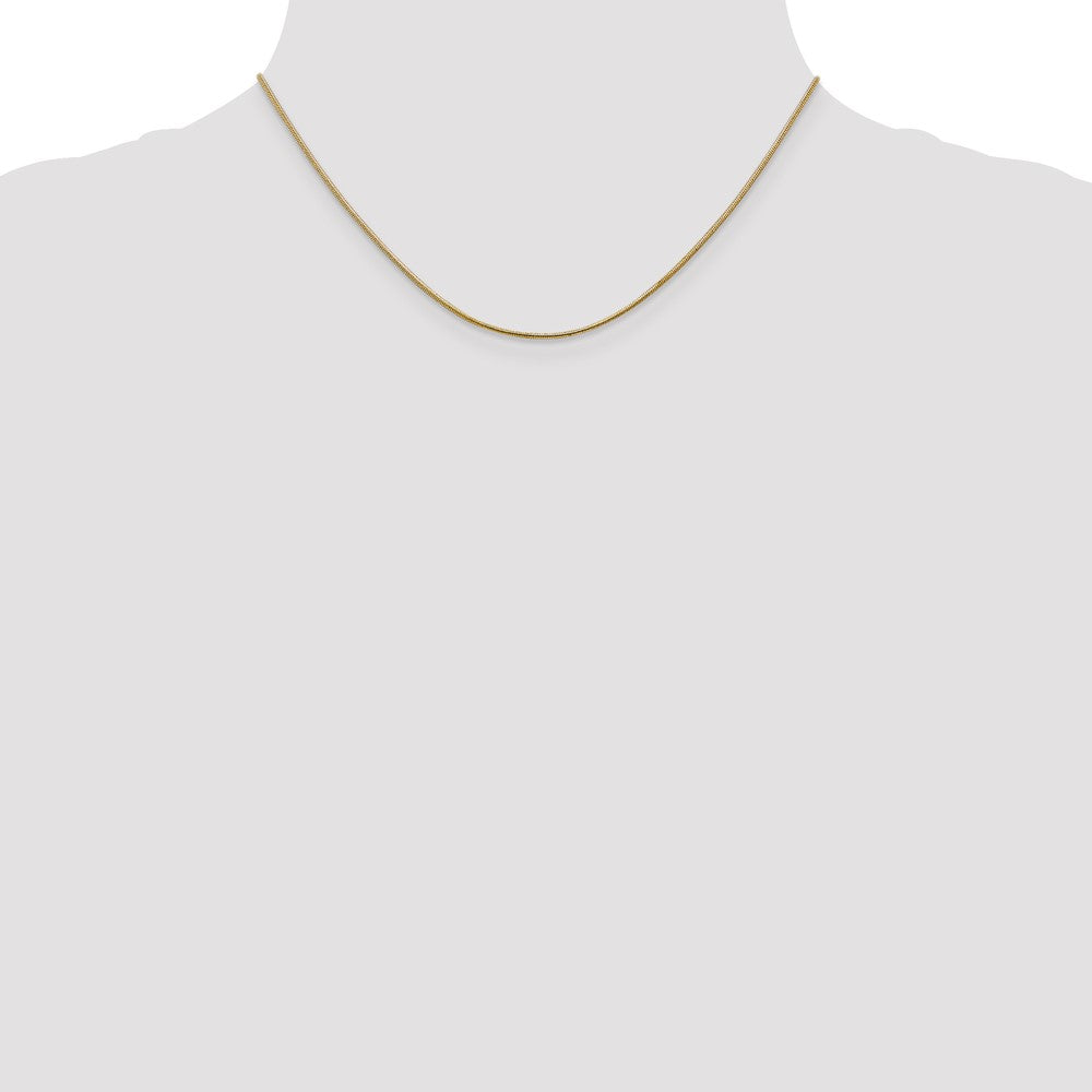 1mm Round Snake Chain - Yellow Gold