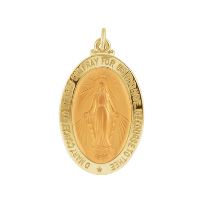26x18 mm Oval Miraculous Medal