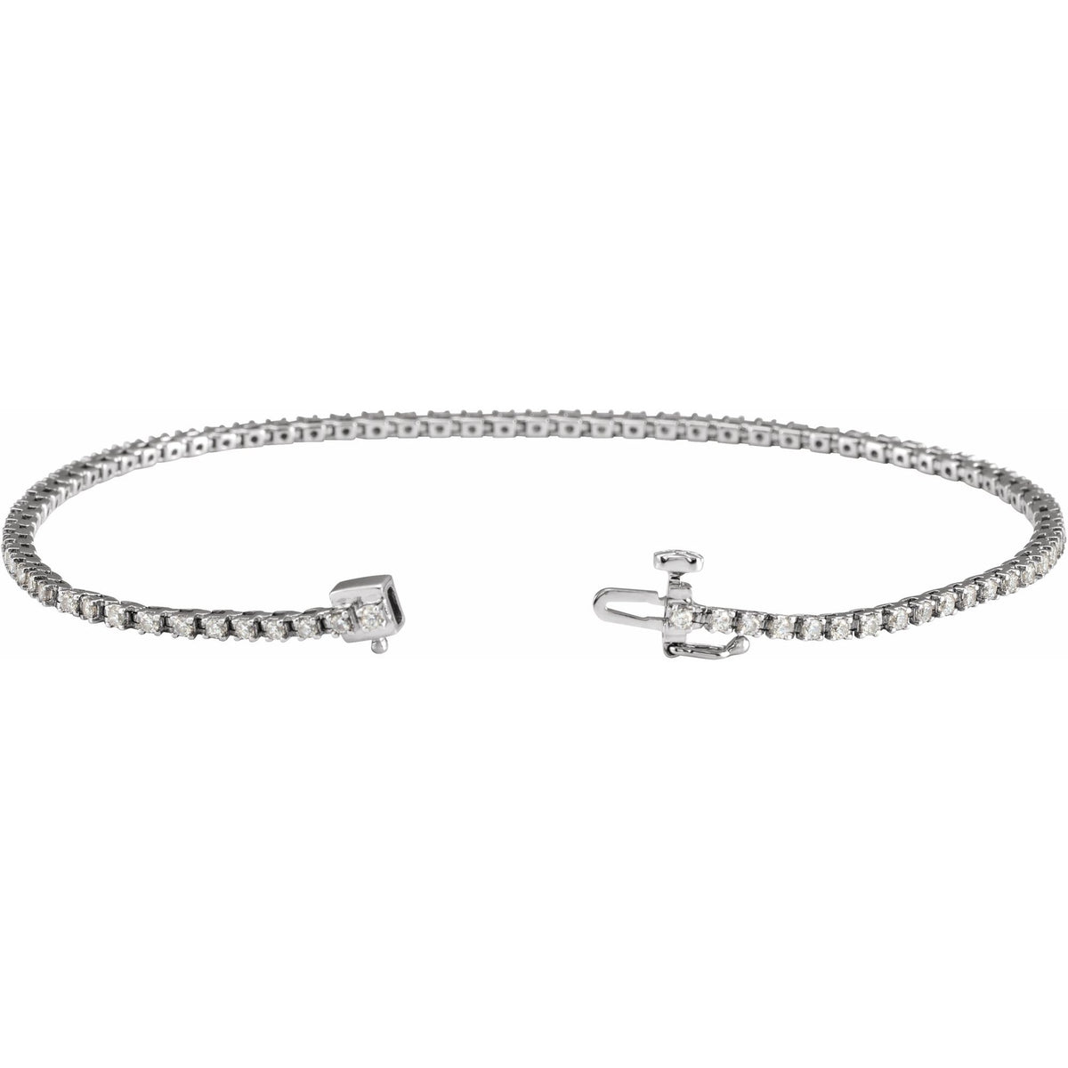 1 CTW Natural Diamond Line 7 1/4" Bracelet