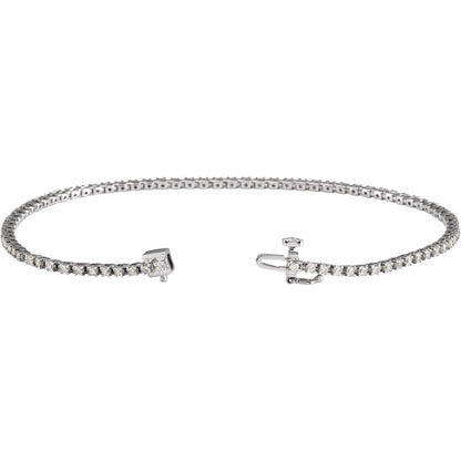 1 CTW Natural Diamond Line 7 1/4" Bracelet