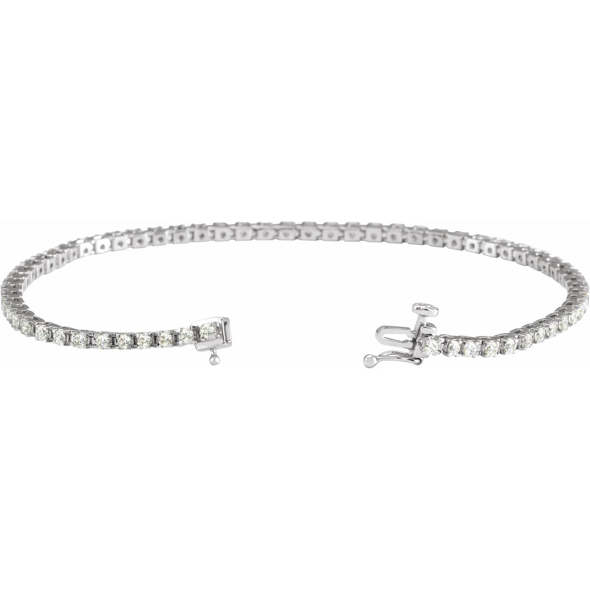 2 CTW Natural Diamond Line 7 1/4" Bracelet