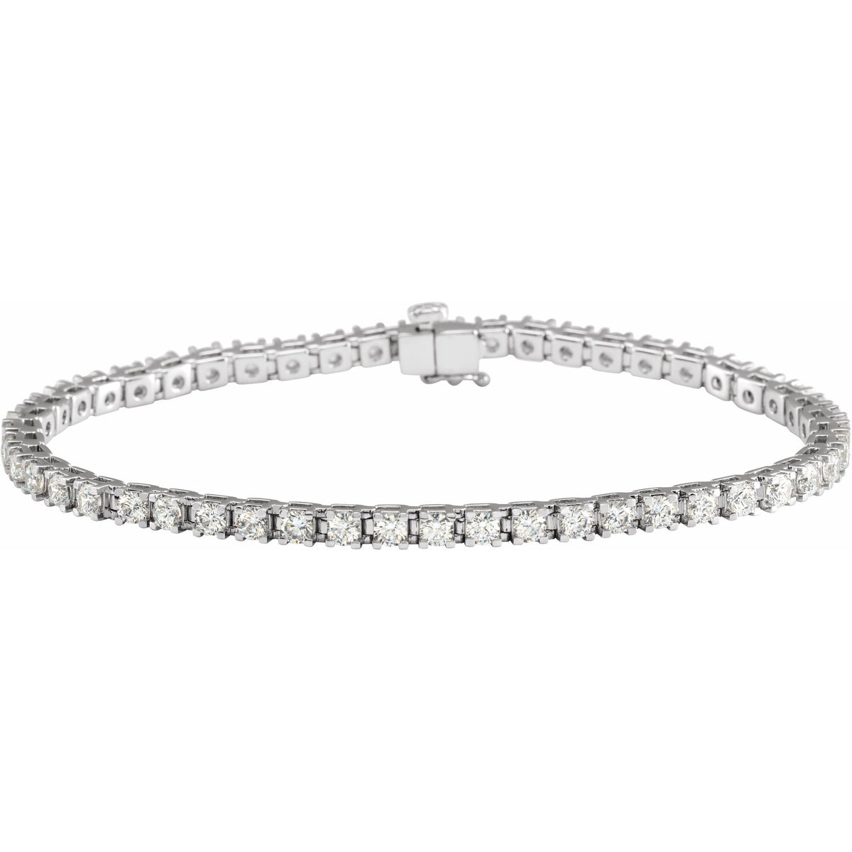 4 CTW Natural Diamond Line 7 1/4" Bracelet