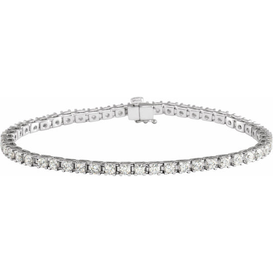 4 CTW Natural Diamond Line 7 1/4" Bracelet