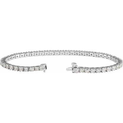 4 CTW Natural Diamond Line 7 1/4" Bracelet
