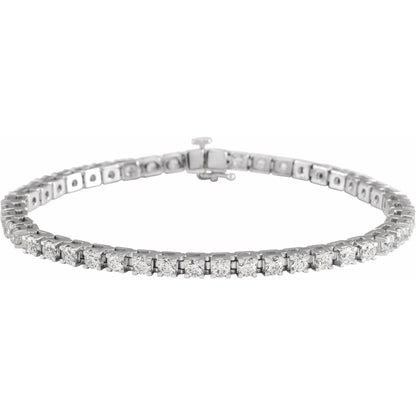 5 CTW Natural Diamond Line 7 1/4" Bracelet