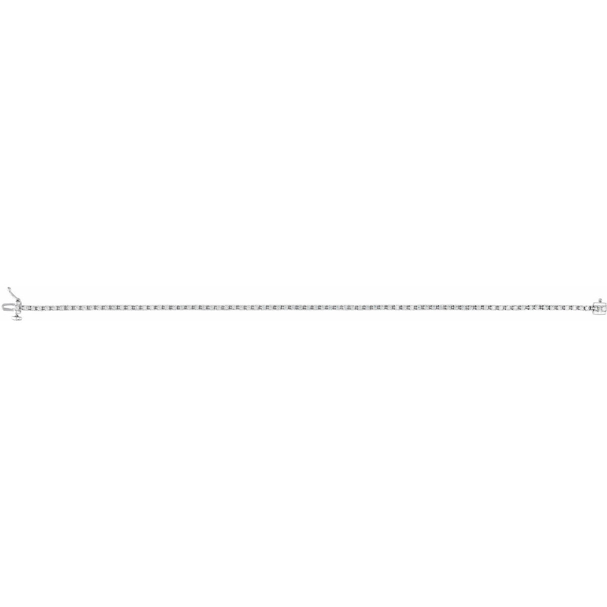 1 CTW Natural Diamond Line 7 1/4" Bracelet