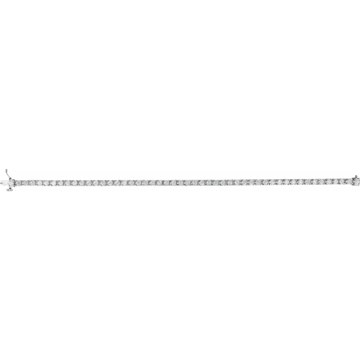 4 CTW Natural Diamond Line 7 1/4" Bracelet