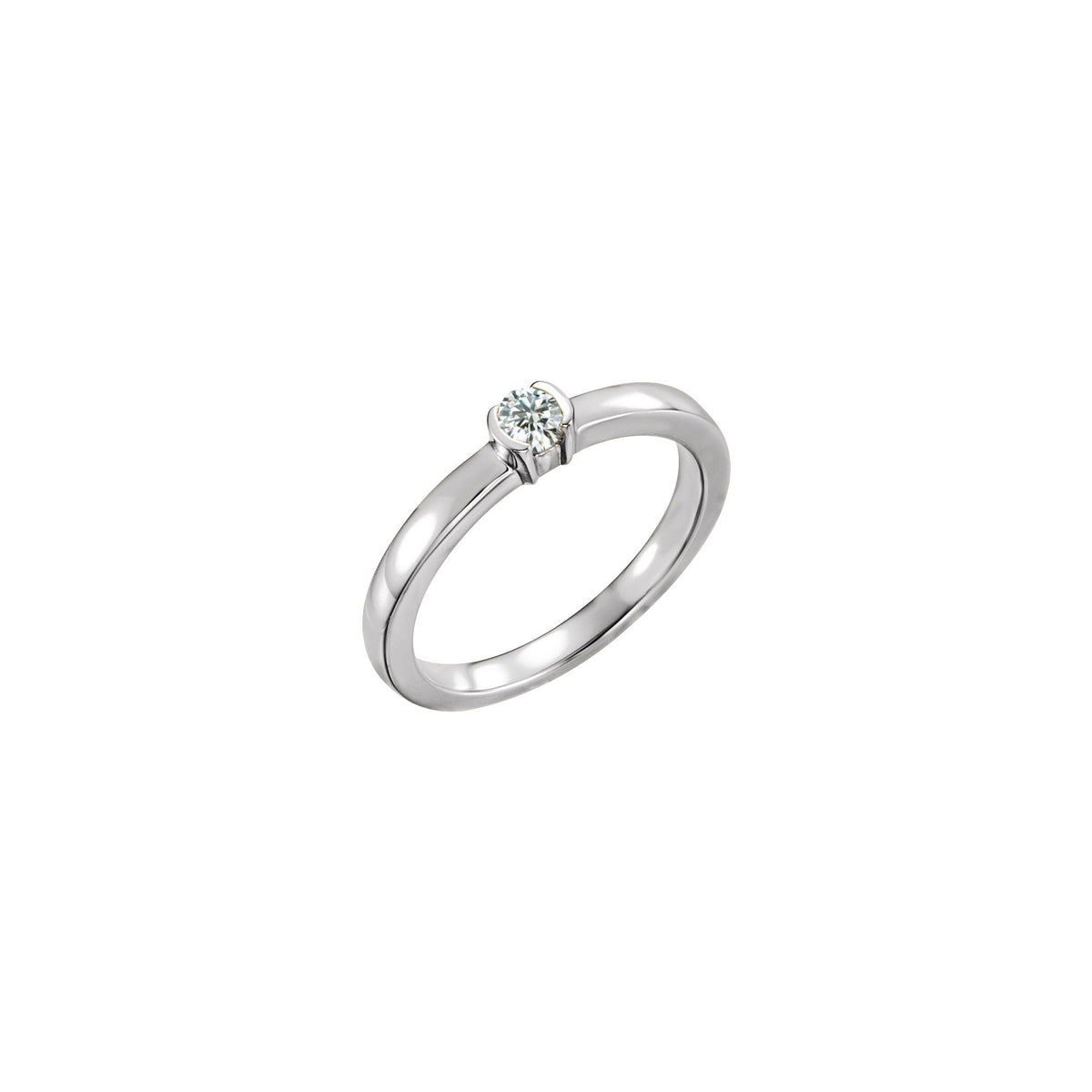1/5 CTW Natural Diamond Family Stackable Ring