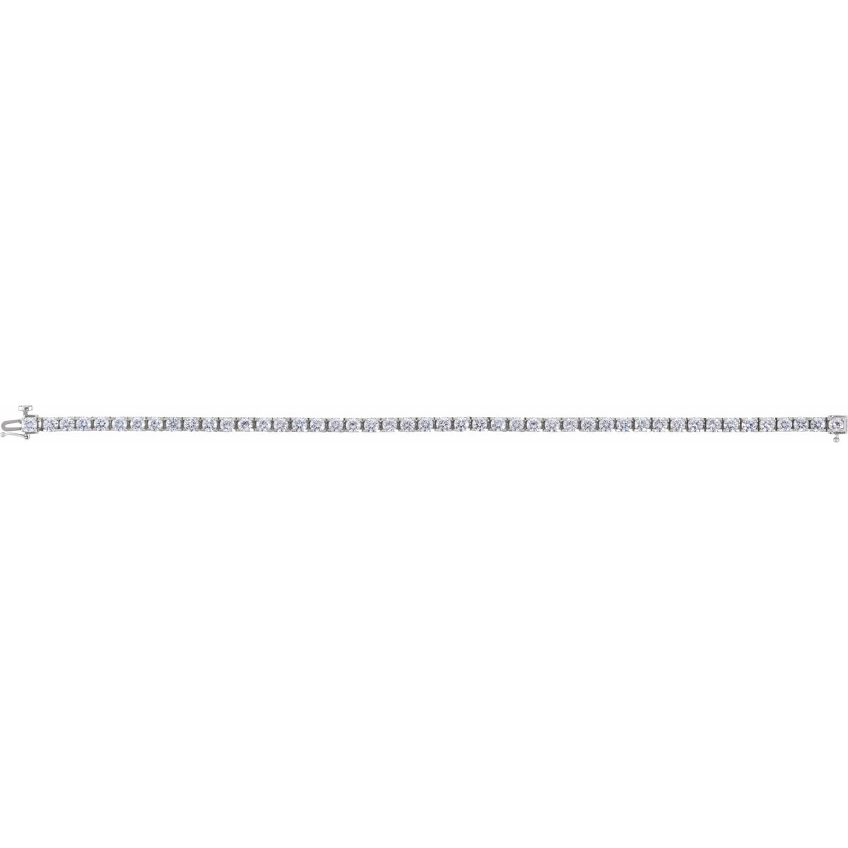 1 CTW Natural Diamond Illusion-Set Line 7" Bracelet