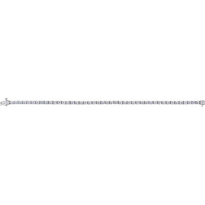 1 CTW Natural Diamond Illusion-Set Line 7" Bracelet