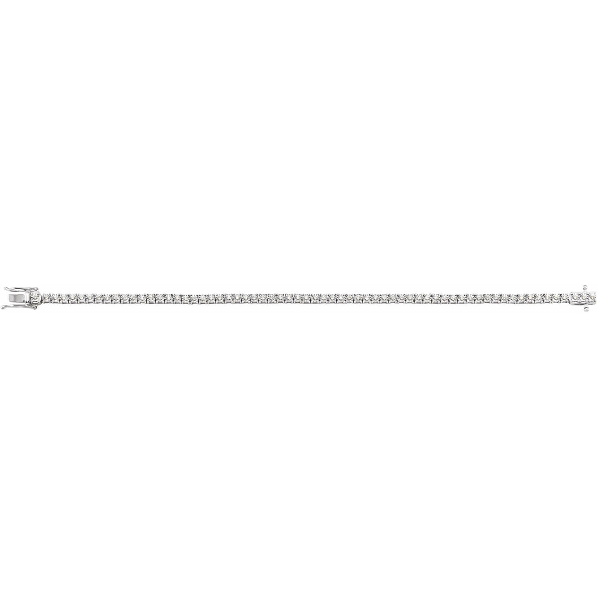 1 CTW Natural Diamond Illusion-Set Line 7" Bracelet