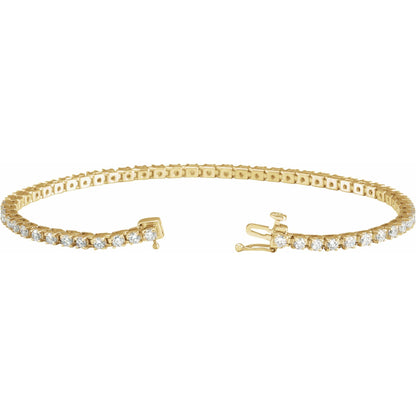 3 CTW Natural Diamond Line 7 1/4" Bracelet