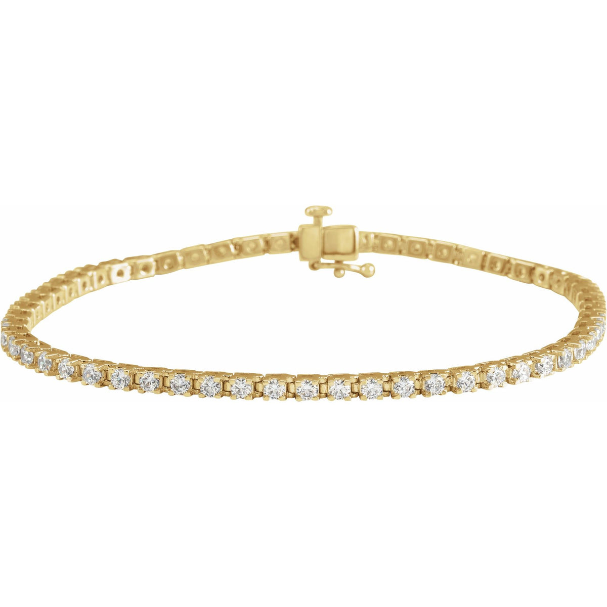 3 CTW Natural Diamond Line 7 1/4" Bracelet
