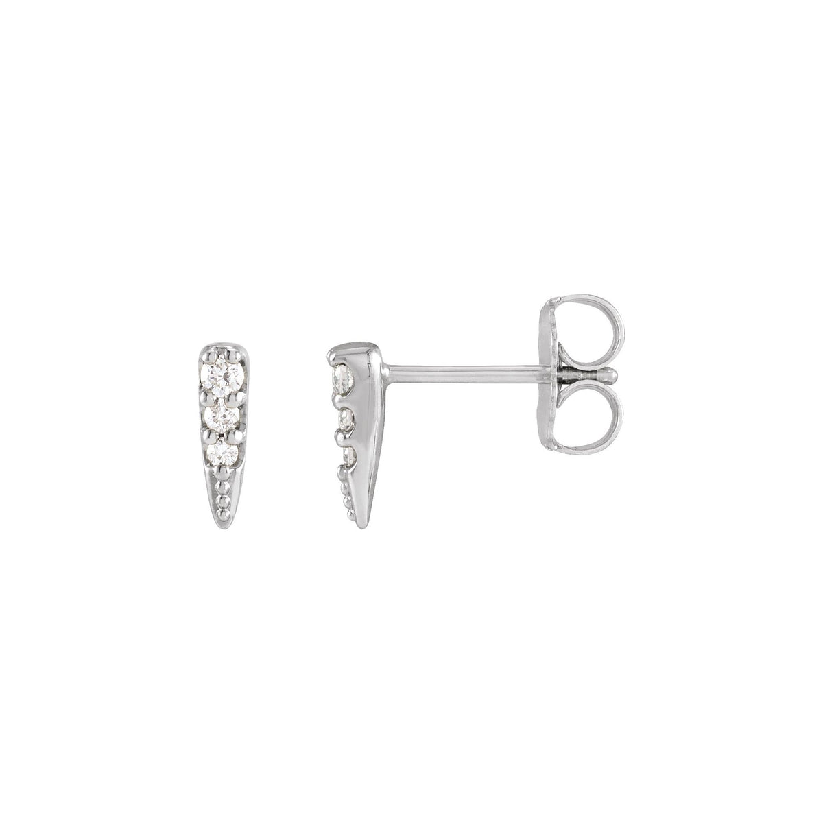 Natural Diamond Spike Earrings